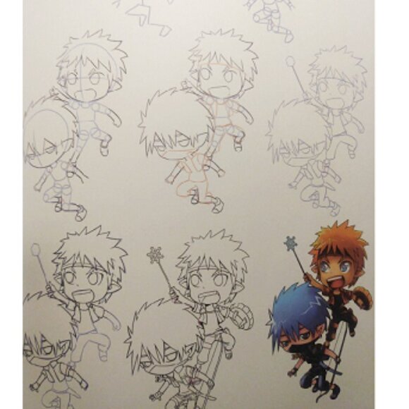 2 Books - How to Draw Manga "Chibis & Boys" In Simple Steps Books - Picture 10 of 13